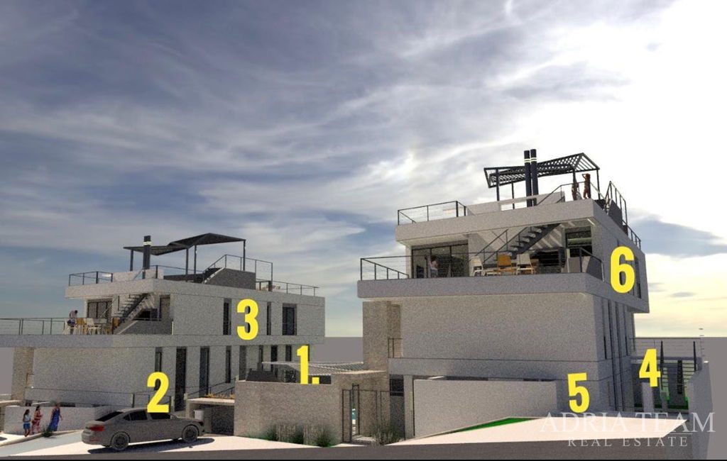 LUXUSNÍ APARTMÁN NA KLIDNÉ LOKALITĚ, 100m OD MOŘE – KOŽINO, ZADAR