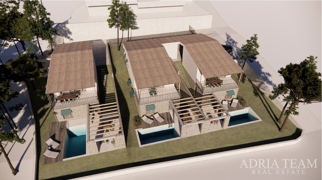 ATRAKTIVNÍ NOVOSTAVBA – VILA 60m OD MOŘE – STARIGRAD