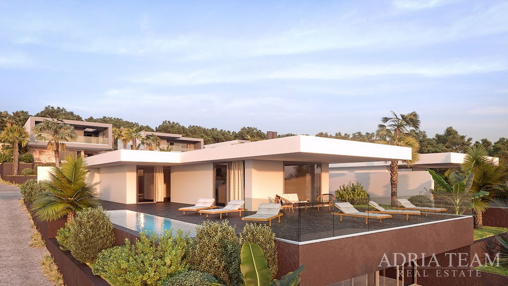 VILA S BAZÉNEM A VÝHLEDEM NA MOŘE - STARA NOVALJA