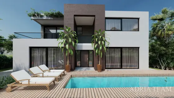 MODERNÍ VILA 150 m OD MOŘE, NOVĚ POSTAVENÁ - PRIVLAKA nemovitost na prodej