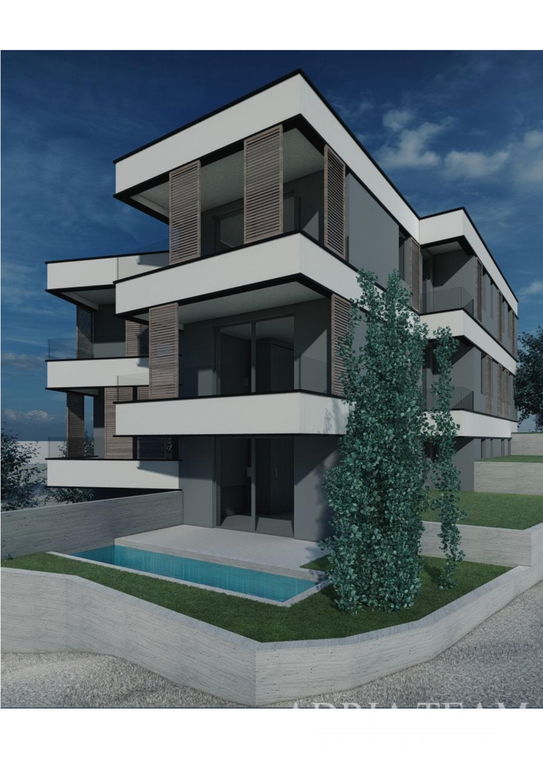 APARTMÁN S1 V BYTOVÉM DOMĚ, NOVOSTAVBA, 100m OD MOŘE - ŠIMUNI, PAG