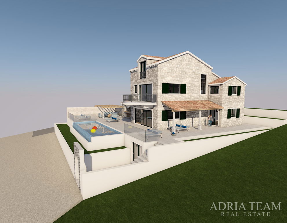 VILA V PRVNÍ ŘADĚ U MOŘE - PRIŽBA, KORČULA