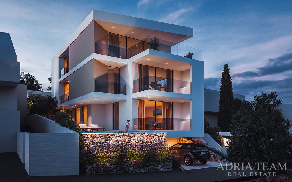 APARTMÁN S1 VE VILE NA KOPEČKU, VÝHLED NA MOŘE - ROGOZNICE