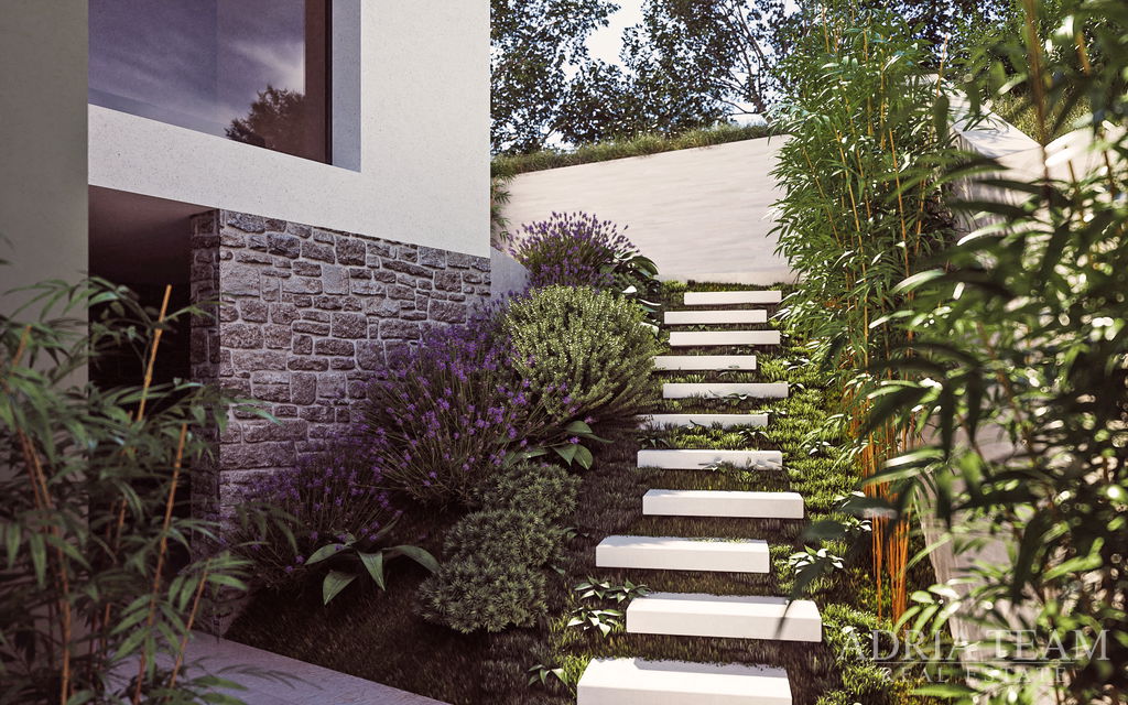 ÚPLNĚ VYBAVENÁ VILA VZDÁLENÁ 100m OD MOŘE, KRÁSNÝ VÝHLED, PRÉMIOVÝ DIZAJN - ROGOZNICA