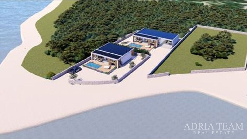 POZEMEK v R-zóně, PRVNÍ ŘADA K MOŘI - KOLAN, PAG