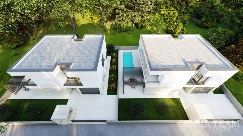 VILLA VE VZDÁLENOSTI 120m OD MOŘE, NOVOSTAVBA - PRIVLAKA