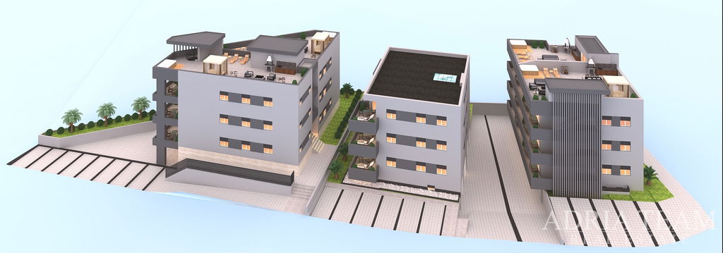 APARTMÁN S5, BUDOVA A, V NOVOSTAVBY S VÝHLEDEM NA MOŘE A BEZPLATNÝM PARKOVÁNÍM - SUKOŠAN