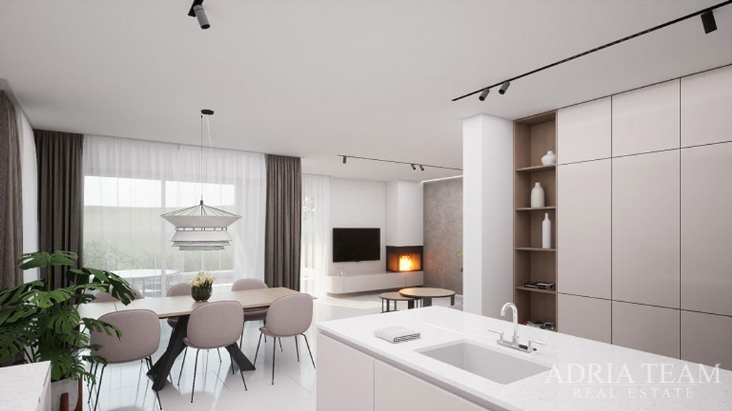 LUXUSNÍ VILA, NOVOSTAVBA, PRVNÍ ŘADA U MOŘE - STARÁ NOVALJA, SV. MÁŘIE