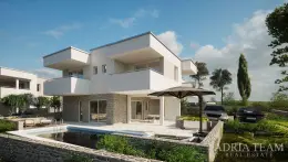 LUXUSNÍ VILA, NOVOSTAVBA, PRVNÍ ŘADA U MOŘE - STARÁ NOVALJA, SV. MÁŘIE nemovitost na prodej