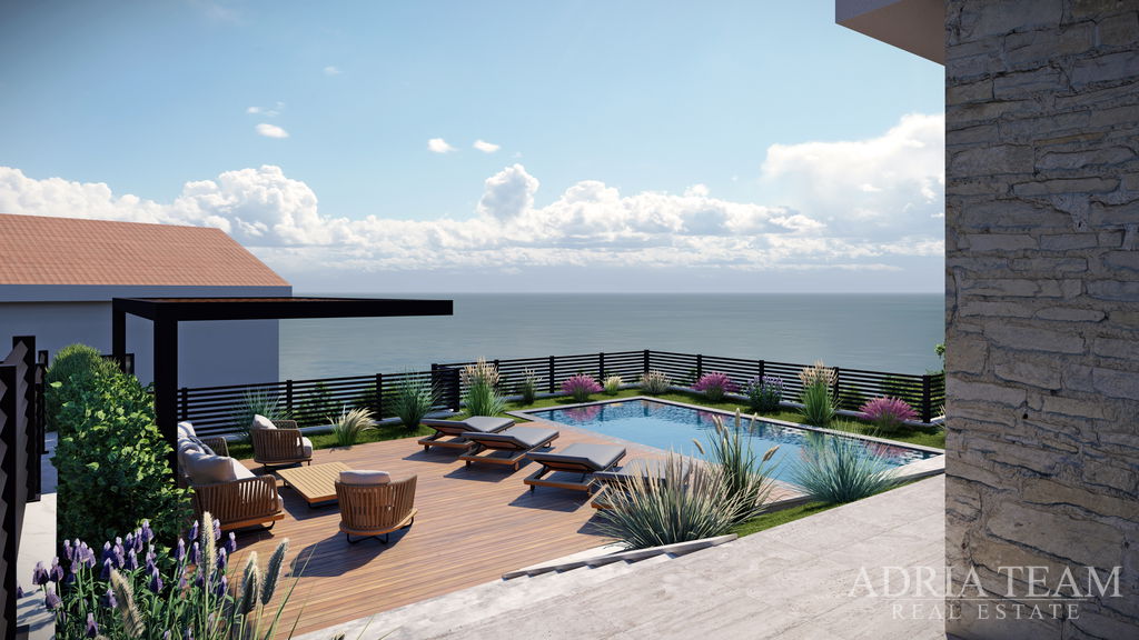 STAVEBNÍ POZEMEK S POVOLENÍM NA DVĚ VILY S BAZÉNEM, TOP LOKALITA – RTINA, RAŽANAC