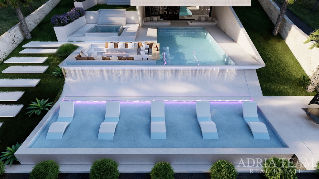 LUXUSNÍ JEDINEČNÁ VILA S BAZÉNEM A OTEVŘENÝM VÝHLEDEM NA MOŘE – STARIGRAD PAKLENICA