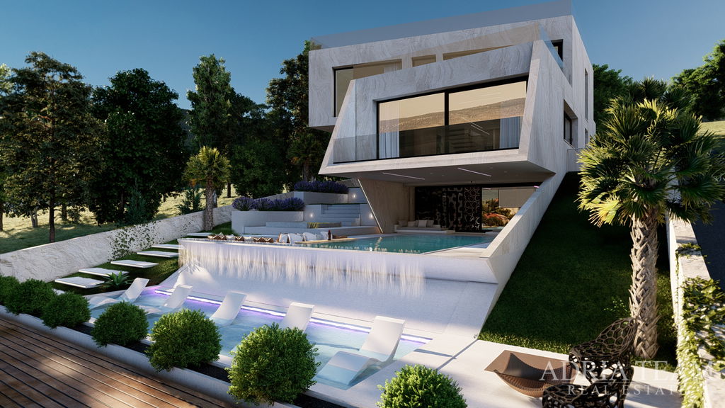 LUXUSNÍ JEDINEČNÁ VILA S BAZÉNEM A OTEVŘENÝM VÝHLEDEM NA MOŘE – STARIGRAD PAKLENICA