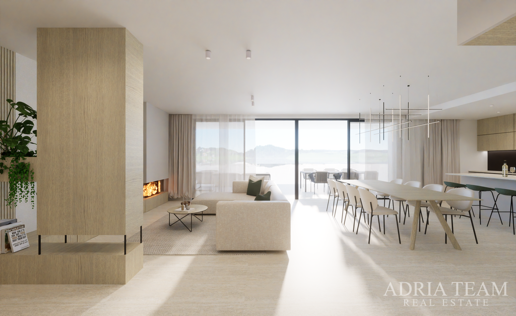 KRÁSNÝ APARTMÁN, NOVOSTAVBA, PRVNÍ ŘADA U MOŘE – ZATON