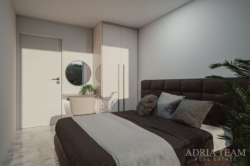 APARTMÁN VZDÁLENÝ 55m OD MOŘE, NOVOSTAVBA – VIR