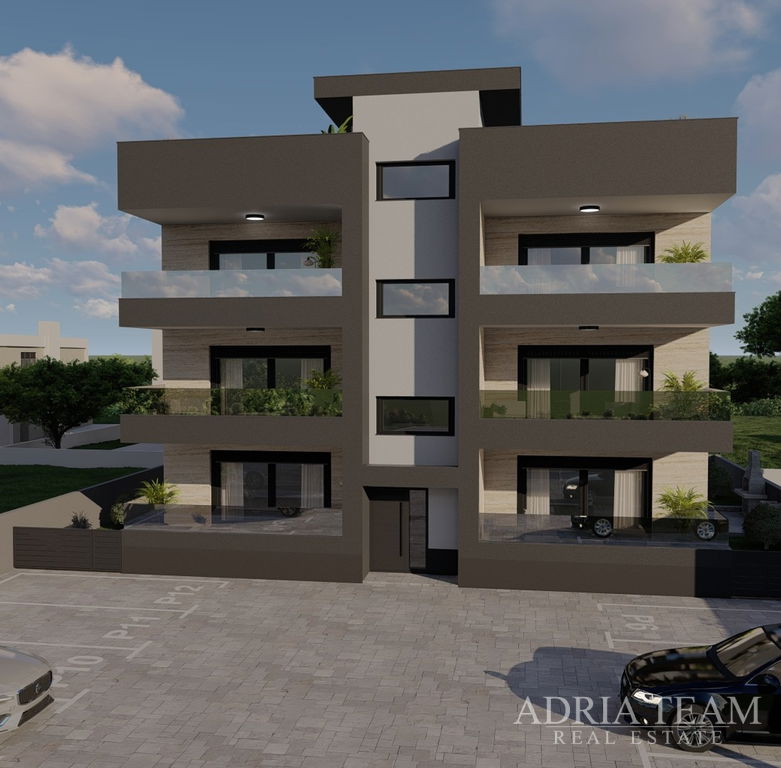 APARTMÁN S5, VE VZDÁLENOSTI 300m OD PLAŽE, NOVOSTAVBA, VÝHLED NA MOŘE - PRIVLAKA