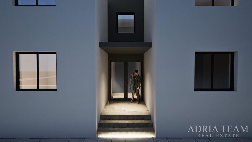 TŘÍPOKOJOVÝ APARTMÁN S VÝHLEDEM NA MOŘE, 200 m OD MOŘE – SUKOŠAN, ZADAR