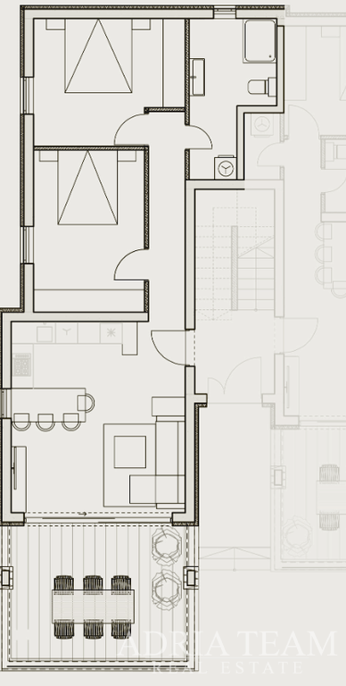 APARTMÁN č.2 V BYTOVÉM DOMĚ – NOVALJA, PAG