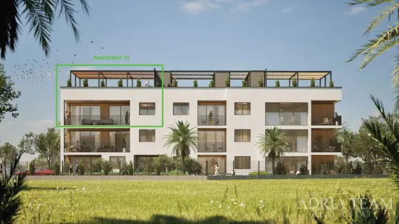 LUXUSNÍ APARTMÁN SE STŘEŠNÍ TERASOU - NIN, ZADAR nemovitost na prodej