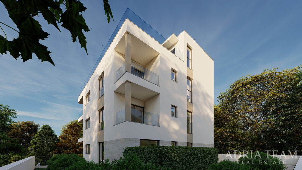 APARTMÁN S2 VZDÁLENÝ 120m OD MOŘE, VÝHLED NA MOŘE, NOVOSTAVBA - DIKLO, ZADAR