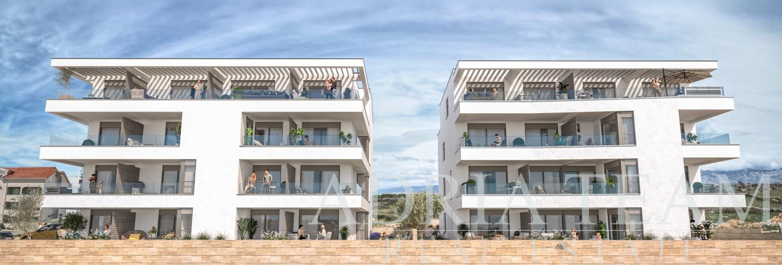 MODERNÍ NOVOSTAVBA 300m OD MOŘE – POVLJANA, PAG