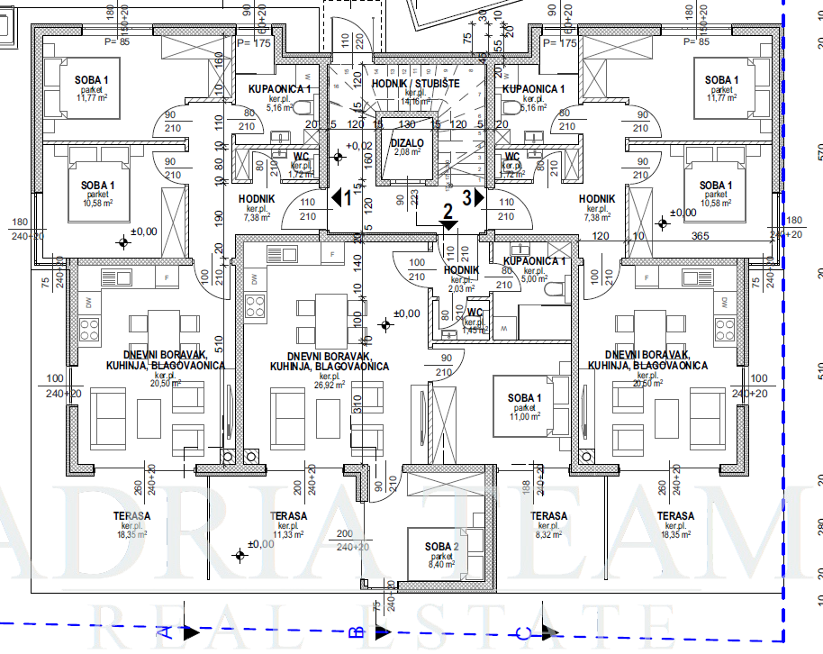 MODERNÍ NOVOSTAVBA 300m OD MOŘE – POVLJANA, PAG