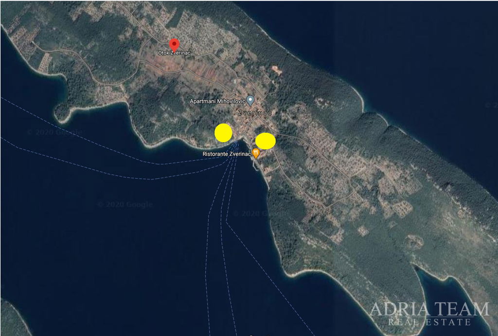 STAVEBNÍ POZEMEK 449m2, 50m OD MORA - NA OSTROVĚ ZVERINAC V BLÍZKOSTI ZADARU