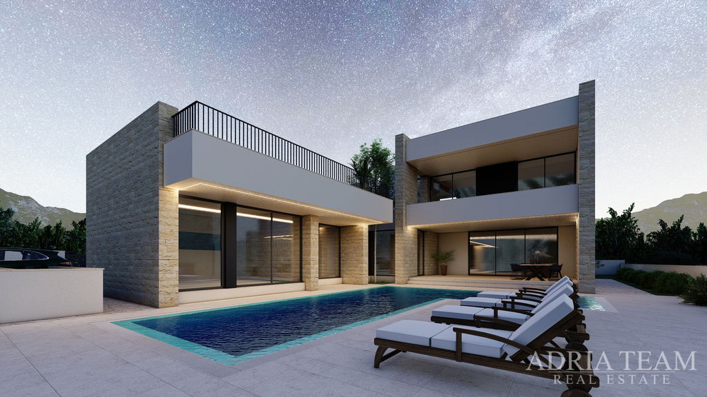 LUXUSNÍ VILA, NOVOSTAVBA S VÝHLEDEM NA MOŘE – RADOVIN