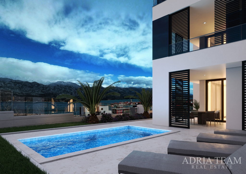 APARTMÁN E5 S VÝHLEDEM NA MOŘE A HORY - VINJERAC