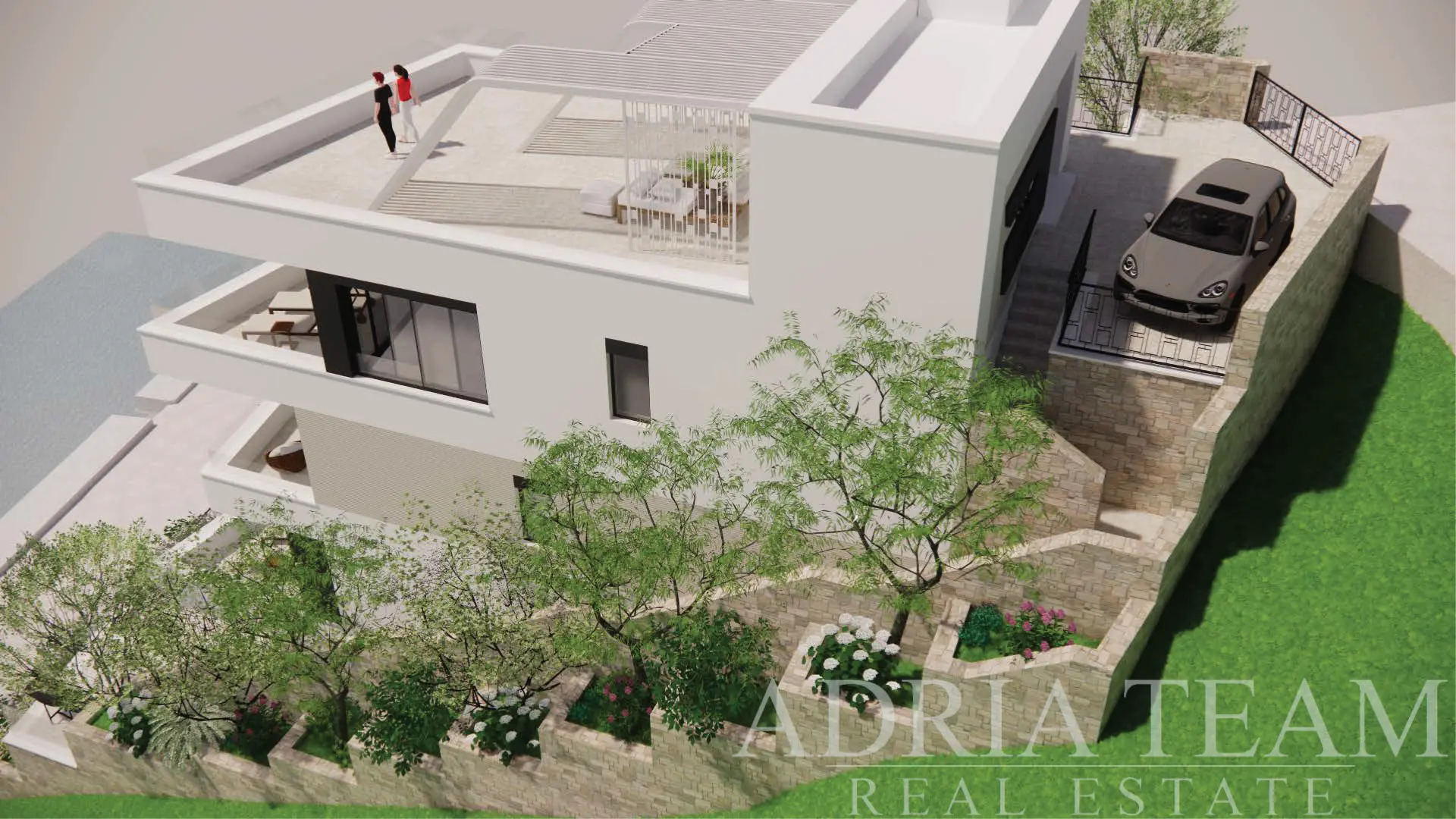 EXKLUZIVNÍ STAVEBNÍ POZEMEK S PROJEKTEM LUXUSNÍ VILY – RTINA, ZADAR