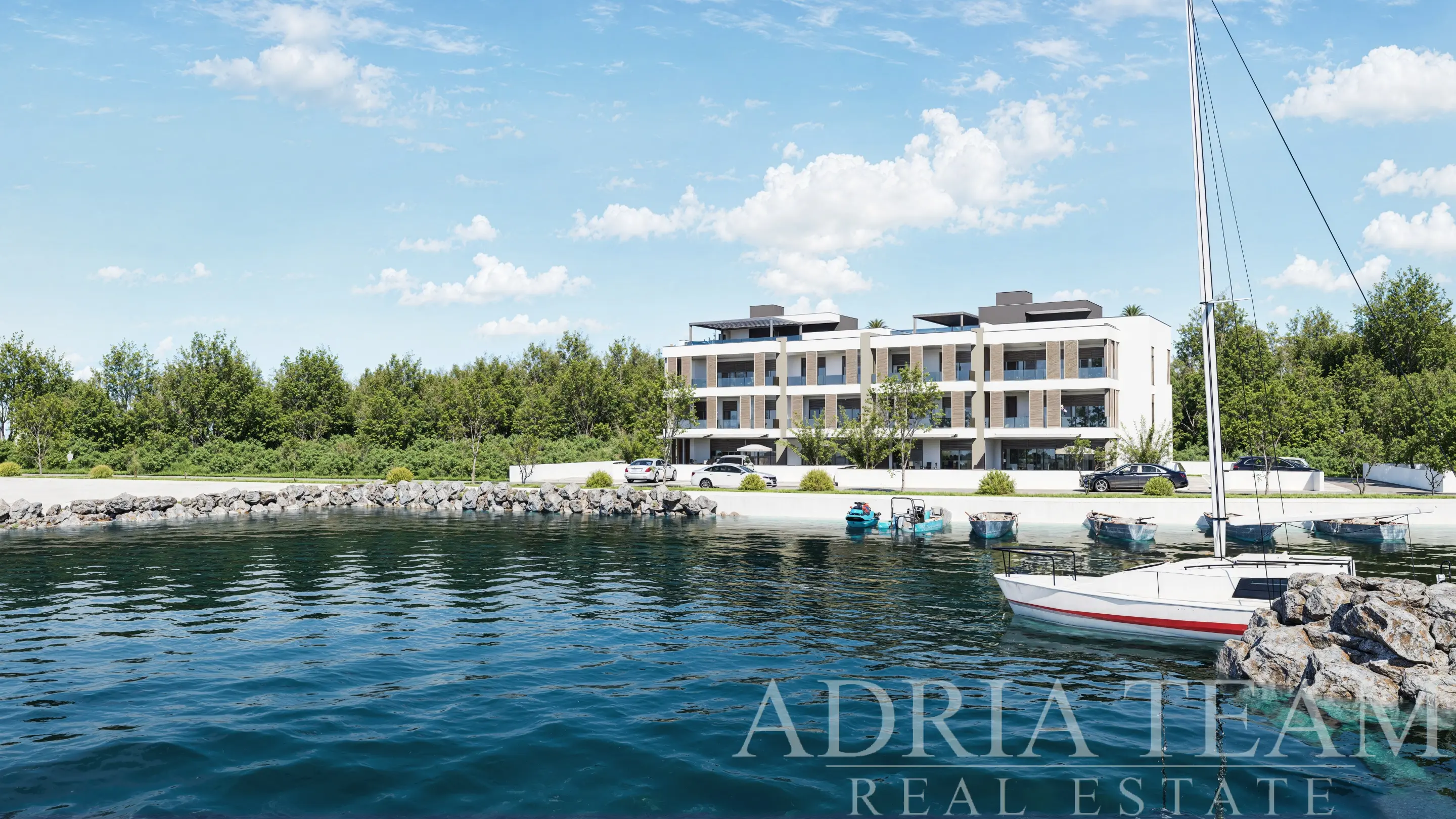 LUXUSNÍ APARTMÁN V PRVNÍ ŘADĚ U MOŘE – ZATON, ZADAR