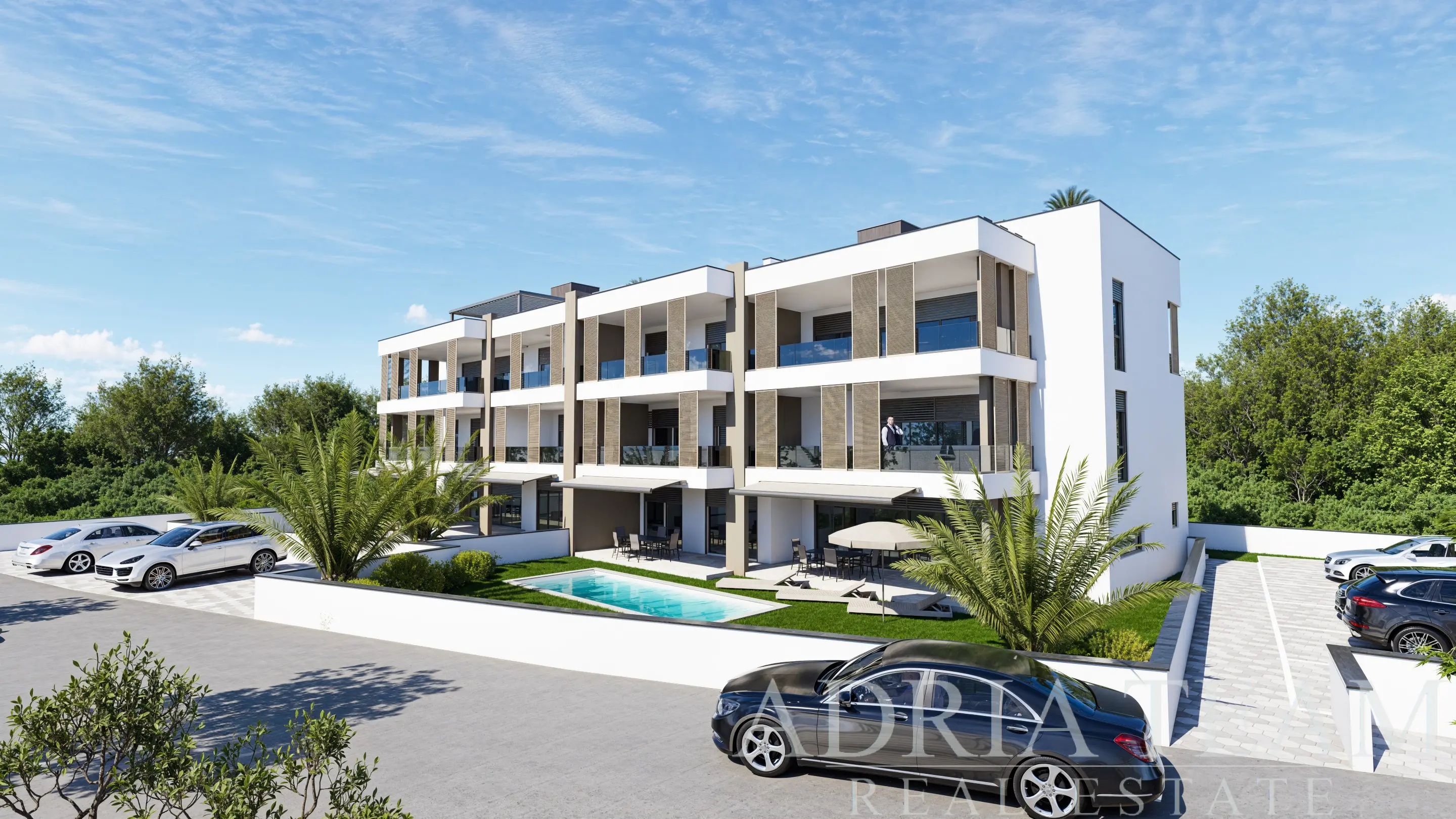 LUXUSNÍ APARTMÁN V PRVNÍ ŘADĚ U MOŘE – ZATON, ZADAR