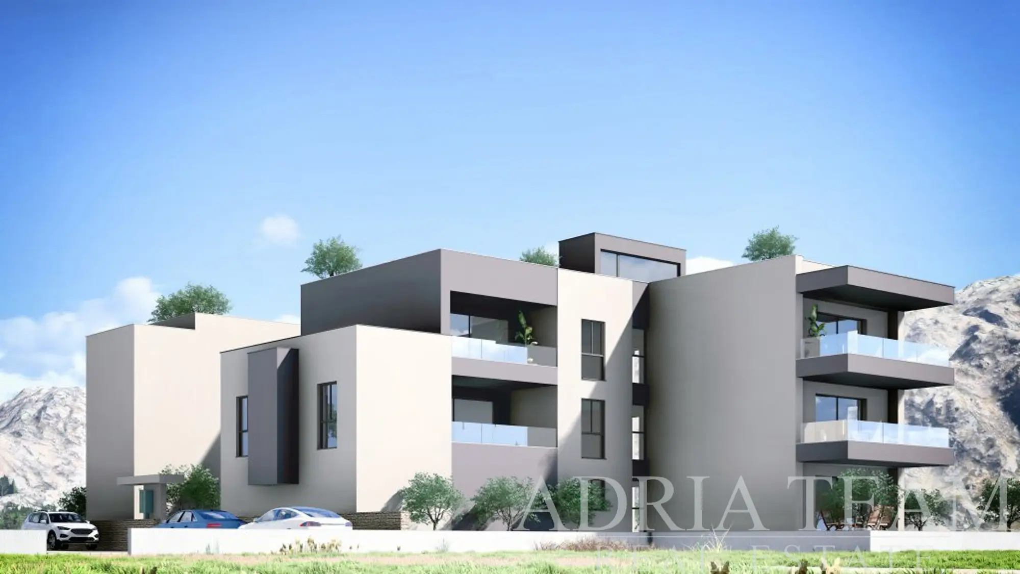 MODERNÍ APARTMÁN 3+KK SE SOUKROMOU ZAHRADOU A KRYTOU TERASOU V NOVOSTAVBĚ – PRIVLAKA, SABUNIKE