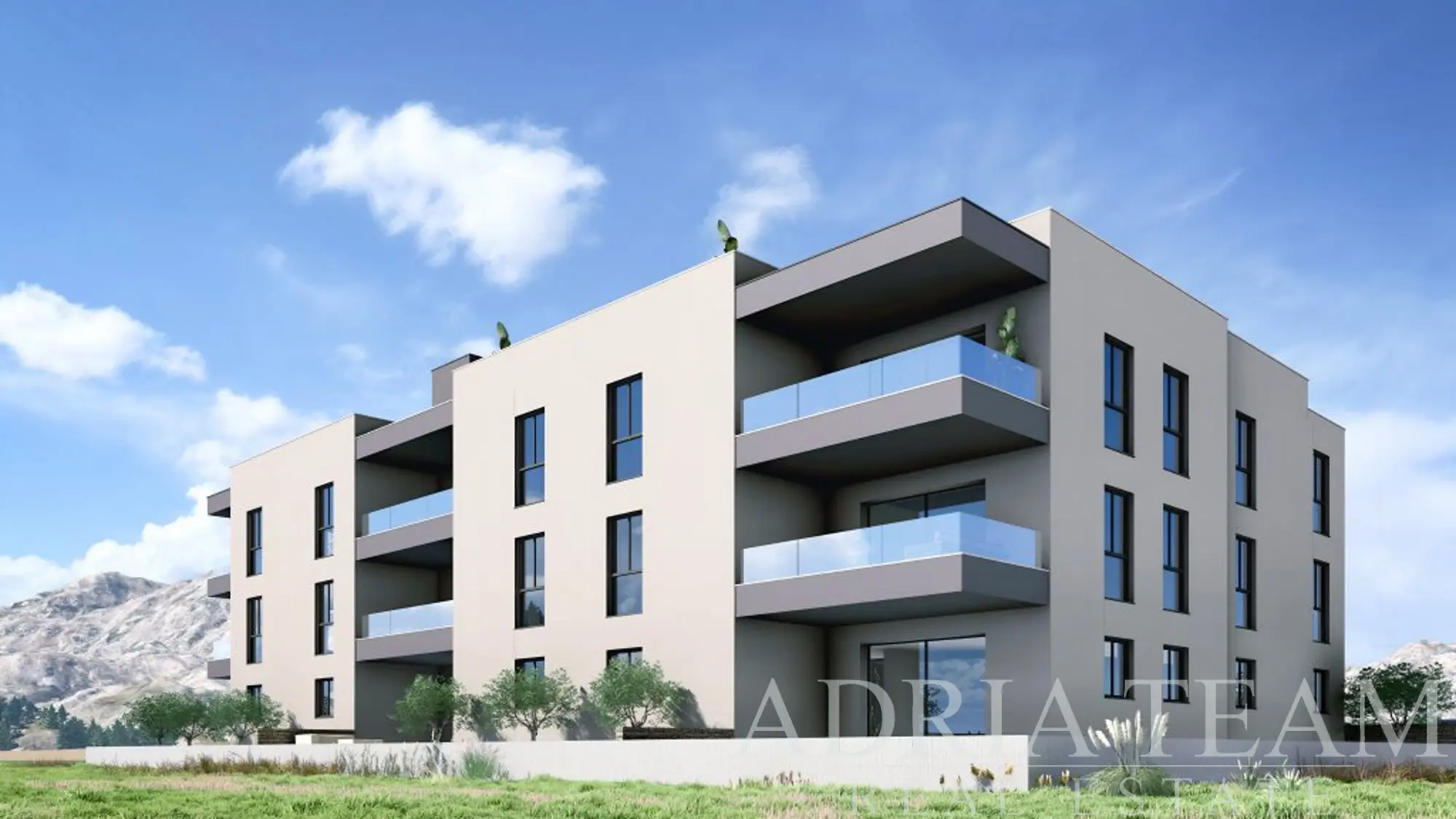 MODERNÍ APARTMÁN 3+KK S PROSTORNOU SOUKROMOU ZAHRADOU A KRYTOU TERASOU V NOVOSTAVBĚ – PRIVLAKA, SABUNIKE